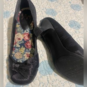 Women ‘s Jellypop Black Stain Kitten Heels